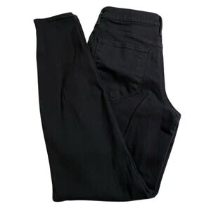 Athleta Sculptek Womens 6 Petite Black Stretch Mid Rise Skinny Jeans #631647